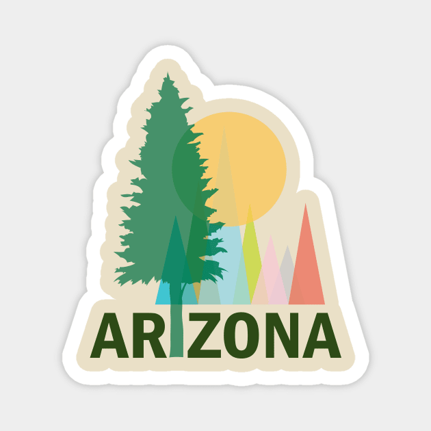 Arizona Trees Magnet by martinussumbaji