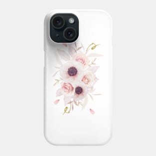 Pink Roses Bouquet Phone Case