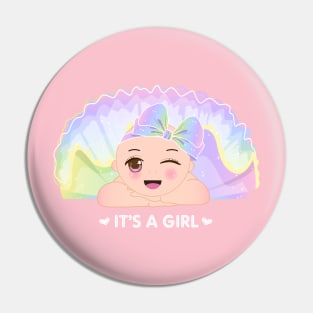 It's a Girl Pin