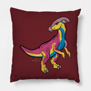 .Pansexusaurolophus/Parasaurolophus - Pansexual Pride Pillow