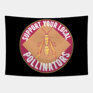 Support Wasp Pollinators Tapestry