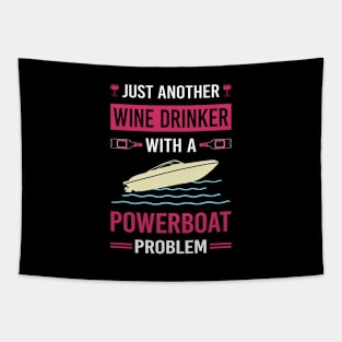 Wine Drinker Powerboat Powerboats Tapestry