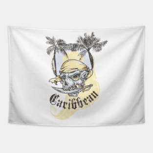 Pirate Skull and Bones Tapestry