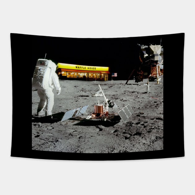 Waffle House Lunar Walk Tapestry by Jan Lewin Art Store