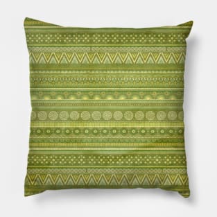 Colorful Mosaic Aztec Pattern Indian Mexican Ethnic Oriental Rug Pillow