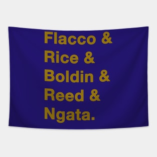 2012 Baltimore Ravens Gold Tapestry