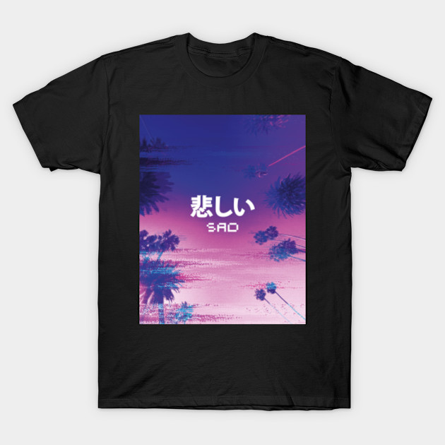 Vaporwave Synthwave Sad Landscape Vaporwave T Shirt Teepublic