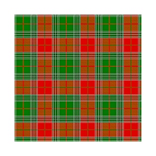 Green and Red Checked Plaid Pattern T-Shirt