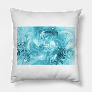 Blue maelstrom Pillow