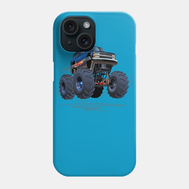 Cartoon monster truck Phone Case by Mechanik