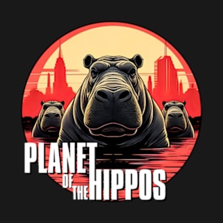 Planet of the hippos T-Shirt