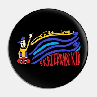 skateboard kid Pin