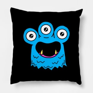 Bleb The Blue Monster Pillow