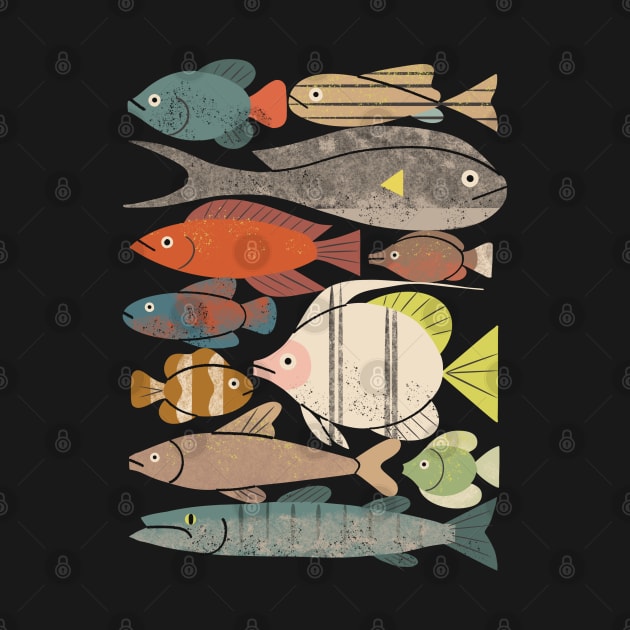 Fish Crowd No. 1 by Renea L Thull