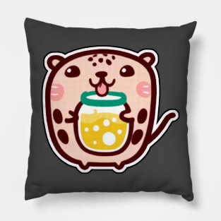 Lemonade Leopard Pillow