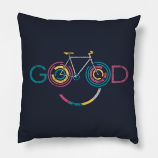 Cool Tees Good Smile Bike Cyclist Pillow
