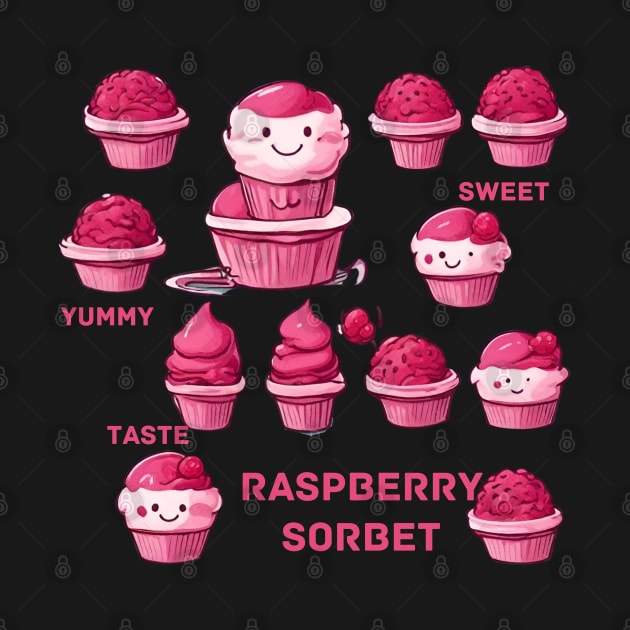 Raspberry Sorbet Sweetie Cartoon Characters by Whisky1111