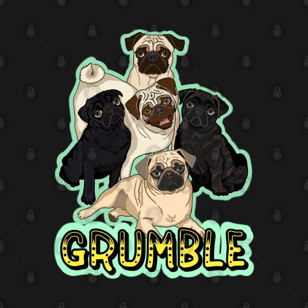 Pug Grumble by FivePugs