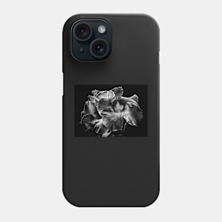 Backyard Flowers In Black And White 2 Phone Case