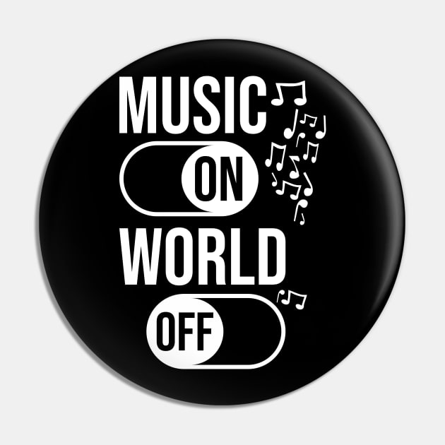 Music On World Off Pin by Degiab