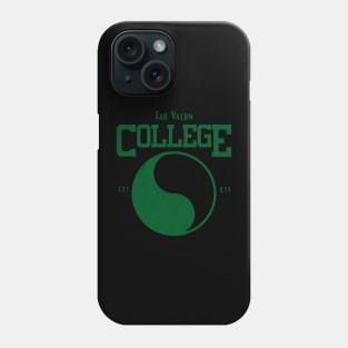 Tar Valon College Green Ajah Symbol Wheel of Time Parody Phone Case