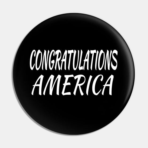 Congratulations America Pin by soufyane