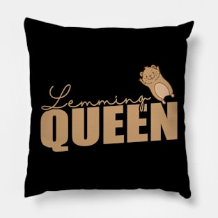 Lemming Queen Rodent overconfidence Pillow