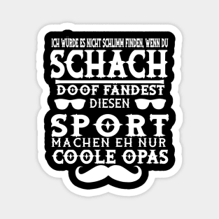 Schach Denksport Geschenkidee Geburtstag Dame Magnet