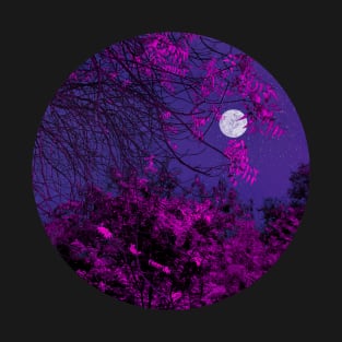 Moon Light and Pink Tree T-Shirt