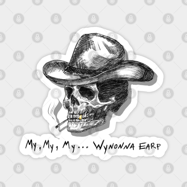VampDoc Skull - My, My, My - Black Magnet by PurgatoryArchaeologicalSurvey