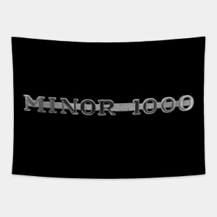 Morris Minor 1000 British classic car logo photo Tapestry