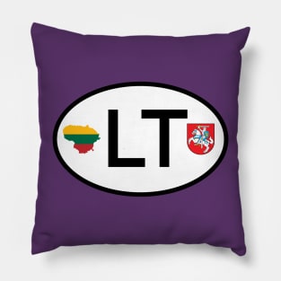 Lithuania car country code Pillow