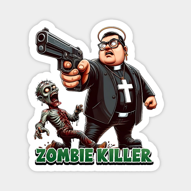Zombie Killer Magnet by Rawlifegraphic