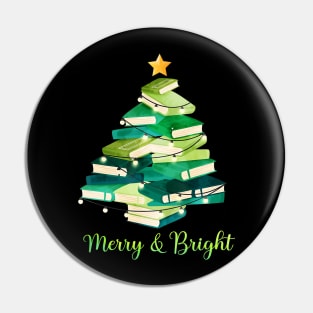 Merry And Bright Christmas Women Girls Kids Toddlers Cute Pin