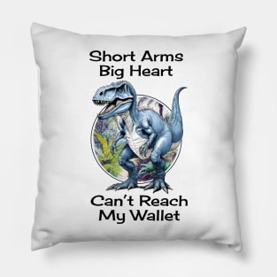 Short Arms Big Heart Tyrannosaurus Rex Dinosaur Pillow