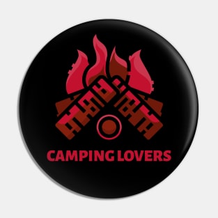 Camping Lovers Campfire Pin