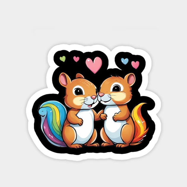 I Love you Squirrel Magnet by animegirlnft