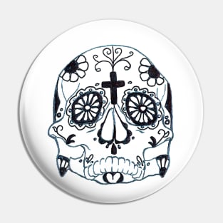 First Mexican Sugar Skull Pin