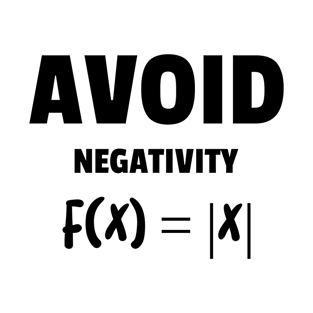 Avoid Negativity Love for Maths T-Shirt