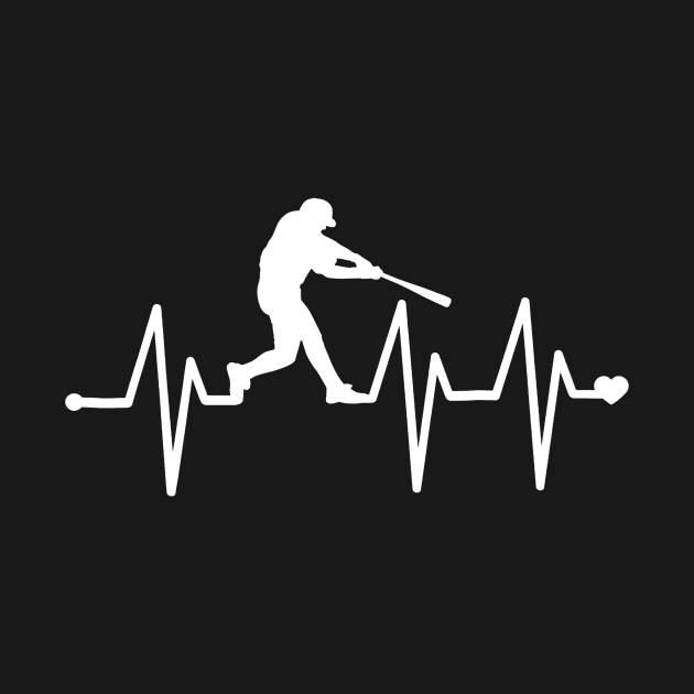 Baseball Heartbeat Pulse - Funny Baseball by Vigo