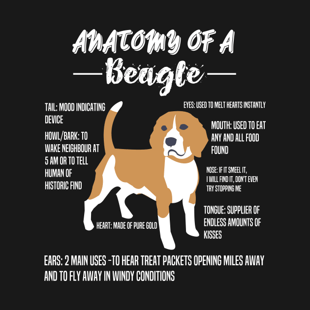 Anatomy Of A Beagle - Beagles Dog Lovers Dogs by fromherotozero