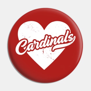 Vintage Cardinals School Spirit // High School Football Mascot // Go Cardinals Pin