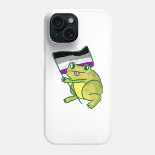 asexual visibility frog Phone Case