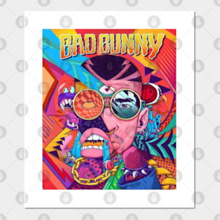 Bad Bunny Artwork Posters And Art Prints Teepublic