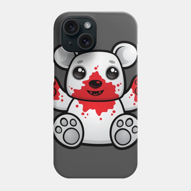 Polar Bear Cub First Kill Phone Case by fizzgig