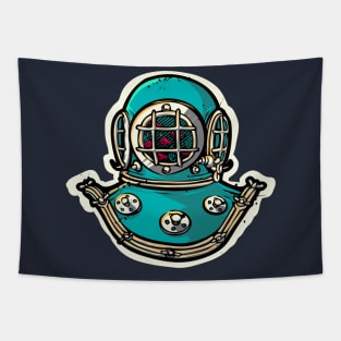 Deep Sea Diving Helmet. Tapestry