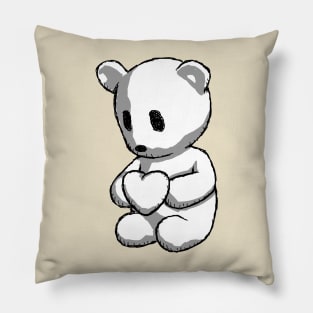 Teddy with heart Pillow