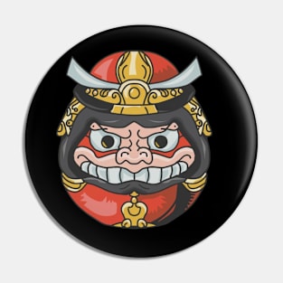 Daruma Samurai Doll Pin