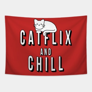 Catflix and Chill Tapestry