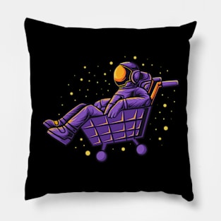 Space Travel Made Easy: An Astronaut's Relaxing Trolley Ride Pillow